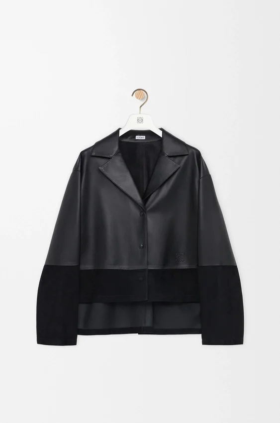 Pyjama-blouse van nappa-lamsleer Pyjama-blouse van nappa-lamsleer