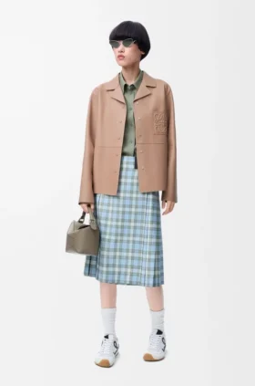 Pyjama-blouse van nappa-lamsleer Pyjama-blouse van nappa-lamsleer