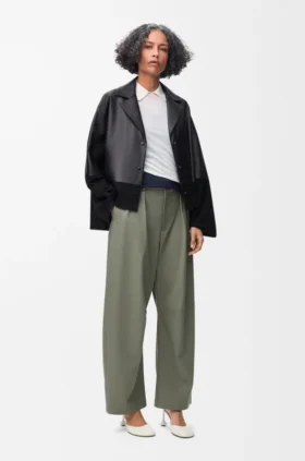 Pyjama-blouse van nappa-lamsleer Pyjama-blouse van nappa-lamsleer