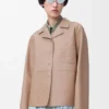 Pyjama-blouse van nappa-lamsleer Pyjama-blouse van nappa-lamsleer