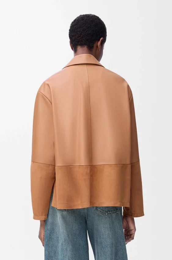 Pyjama-blouse van nappa-lamsleer Pyjama-blouse van nappa-lamsleer