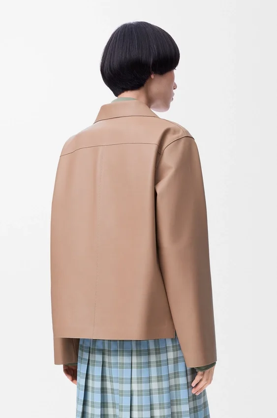 Pyjama-blouse van nappa-lamsleer Pyjama-blouse van nappa-lamsleer