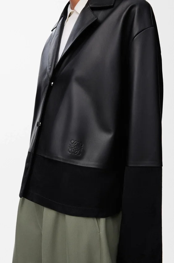 Pyjama-blouse van nappa-lamsleer Pyjama-blouse van nappa-lamsleer