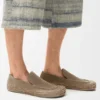 Rio-Loafer van suède en raffia Rio-Loafer van suède en raffia
