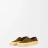 Rio-slipper van suède en raffia Rio-slipper van suède en raffia