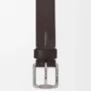 Roller Curve-riem van plantaardig gelooid kalfsleer Roller Curve-riem van plantaardig gelooid kalfsleer