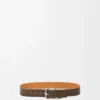 Roller Curve-riem van soepel generfd kalfsleer Roller Curve-riem van soepel generfd kalfsleer