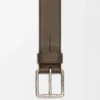 Roller Curve-riem van soepel generfd kalfsleer Roller Curve-riem van soepel generfd kalfsleer