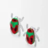 Scarabeo-oorbellen van sterlingzilver, email en kristal Scarabeo-oorbellen van sterlingzilver, email en kristal