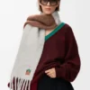 Sjaal van een mix van alpaca en wol Sjaal van een mix van alpaca en wol