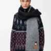 Sjaal van een mix van alpaca en wol Sjaal van een mix van alpaca en wol