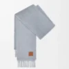 Sjaal van mohair en wol