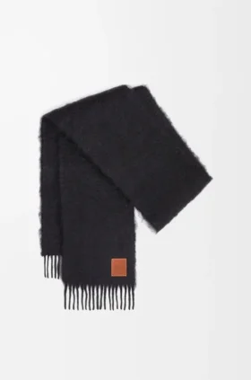 Sjaal van mohair en wol