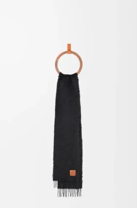 Sjaal van mohair en wol