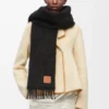 Sjaal van mohair en wol