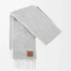 Sjaal van mohair en wol