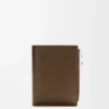Slanke, compacte portemonnee van hertenleer