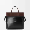 Small Switch tote bag made from paper calf leather and suede Small Switch tote bag made from paper calf leather and suede