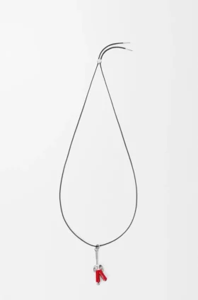 Staande Acrobat-ketting van sterlingzilver en email Staande Acrobat-ketting van sterlingzilver en email