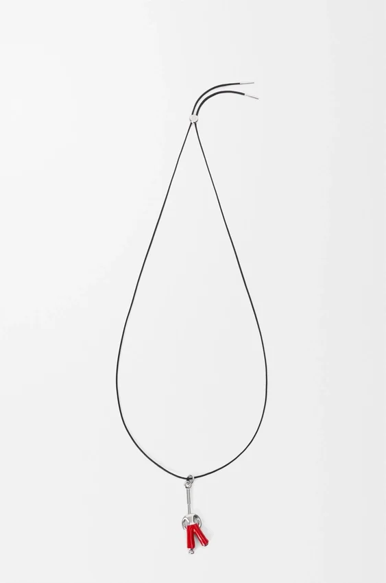 Staande Acrobat-ketting van sterlingzilver en email Staande Acrobat-ketting van sterlingzilver en email