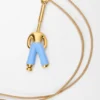 Staande Acrobat-ketting van sterlingzilver en email Staande Acrobat-ketting van sterlingzilver en email