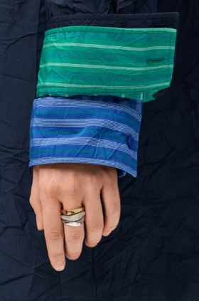 Stirrup-ring van sterlingzilver