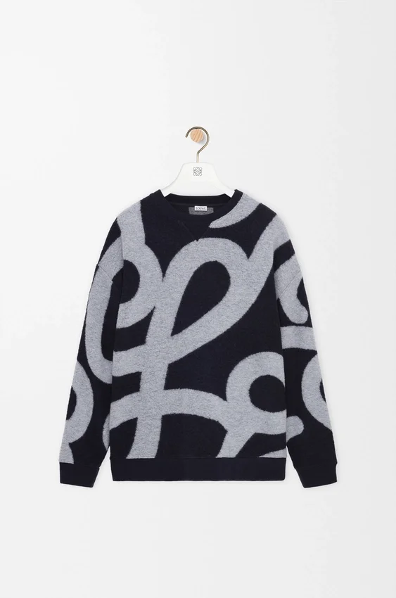 Sweatshirt van wol en katoen Sweatshirt van wol en katoen