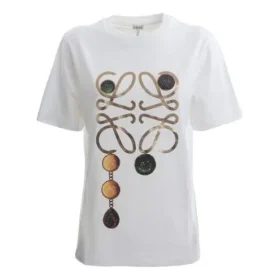 T-shirt met alfabetprint, korte mouwen, wit S359333Xbp