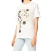 T-shirt met alfabetprint, korte mouwen, wit S359333Xbp