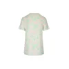 T-shirt met korte mouwen en madeliefjesprint, roze S6109011Si-7238