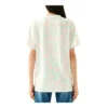 T-shirt met korte mouwen en madeliefjesprint, roze S6109011Si-7238