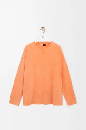 T-shirt met lange mouwen van katoen