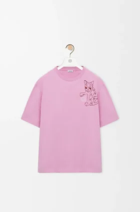T-shirt met losse pasvorm van katoen