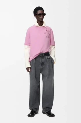 T-shirt met losse pasvorm van katoen