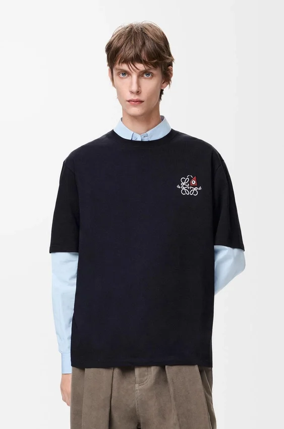 T-shirt met losse pasvorm van katoen T-shirt met losse pasvorm van katoen