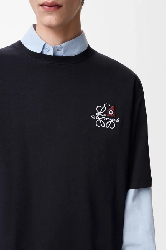 T-shirt met losse pasvorm van katoen T-shirt met losse pasvorm van katoen