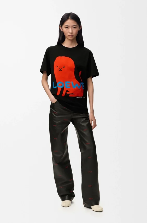 T-shirt met normale pasvorm van katoen T-shirt met normale pasvorm van katoen