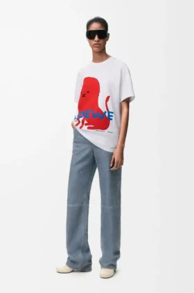 T-shirt met normale pasvorm van katoen