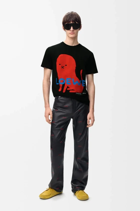 T-shirt met normale pasvorm van katoen T-shirt met normale pasvorm van katoen