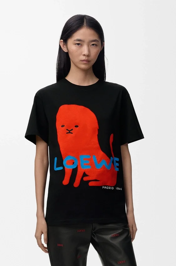 T-shirt met normale pasvorm van katoen T-shirt met normale pasvorm van katoen