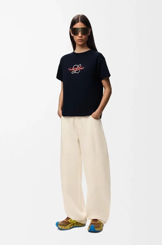 T-shirt met normale pasvorm van katoenmix T-shirt met normale pasvorm van katoenmix