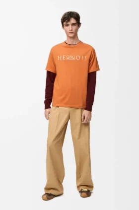 T-shirt met normale pasvorm van katoenmix