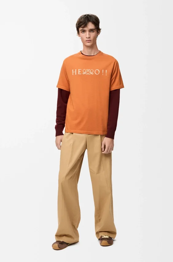 T-shirt met normale pasvorm van katoenmix T-shirt met normale pasvorm van katoenmix