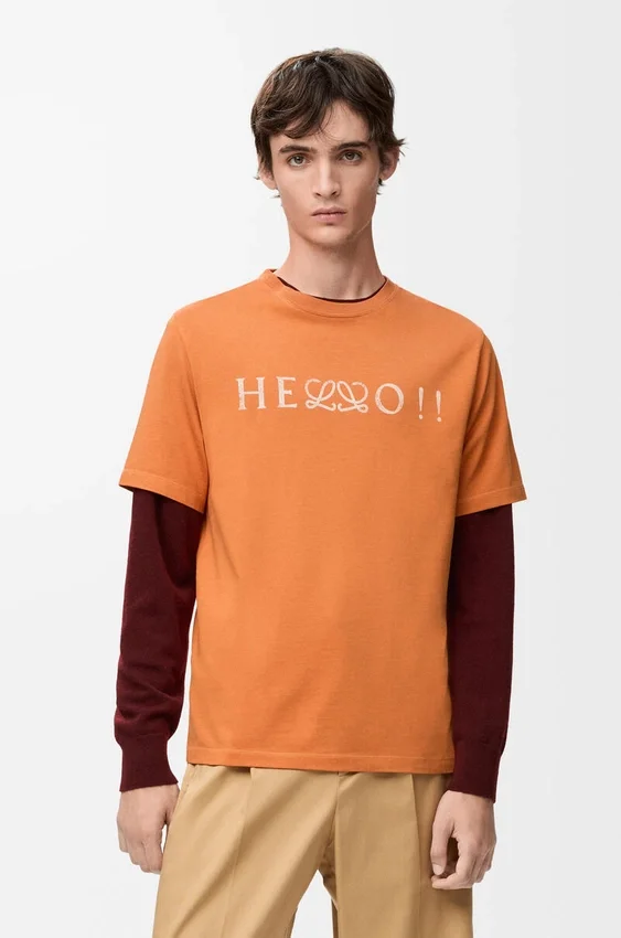 T-shirt met normale pasvorm van katoenmix T-shirt met normale pasvorm van katoenmix
