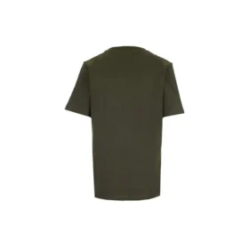 T-shirt met print, losvallend, puur katoen, korte mouwen, olijfgroen S359333Xbp-4160