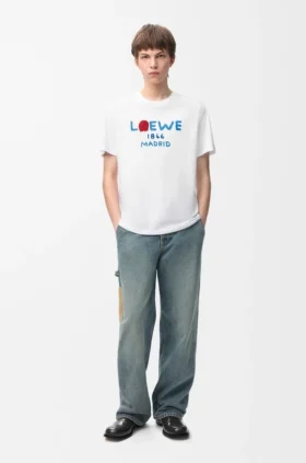 T-shirt met relaxte pasvorm van katoen
