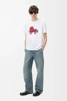 T-shirt met relaxte pasvorm van katoen