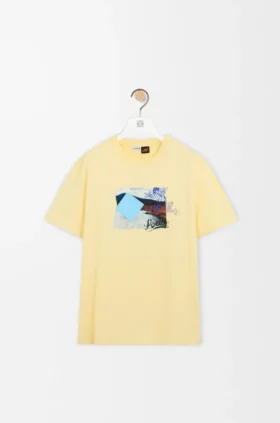 T-shirt met relaxte pasvorm van technisch katoen