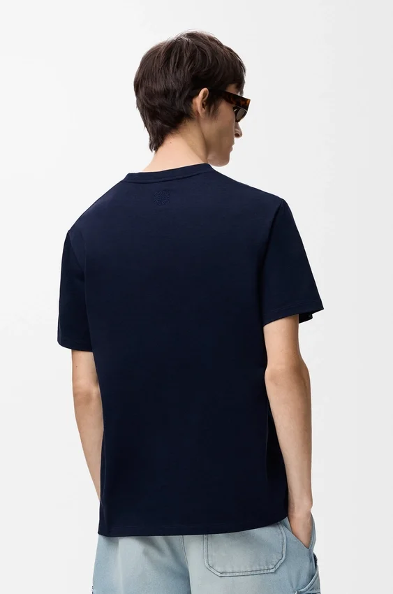 T-shirt met relaxte pasvorm van technisch katoen T-shirt met relaxte pasvorm van technisch katoen