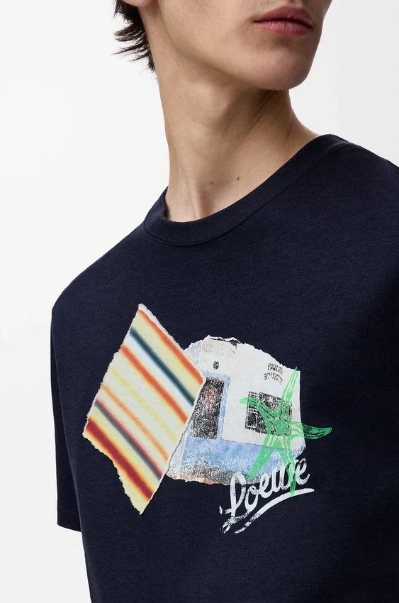 T-shirt met relaxte pasvorm van technisch katoen T-shirt met relaxte pasvorm van technisch katoen